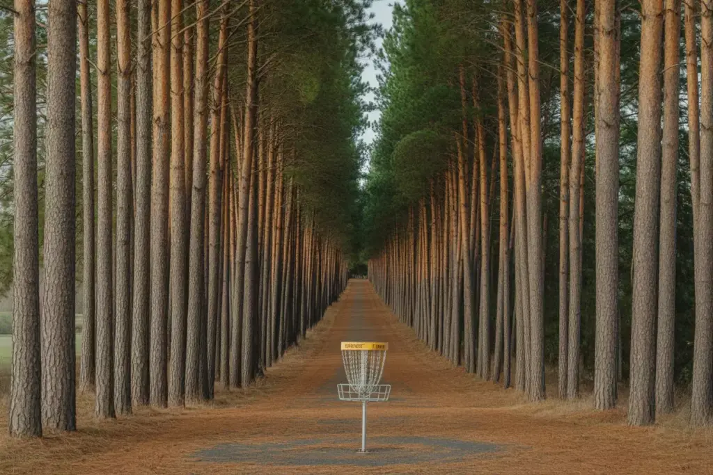 Blue Ribbon Pines Long Straight Pine Tree Tunnel Fairway Minnesota