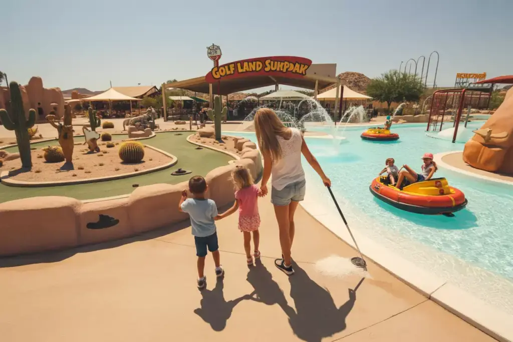 Golf Land Sunsplash Mesa Desert Mini Golf With Water Park Attractions