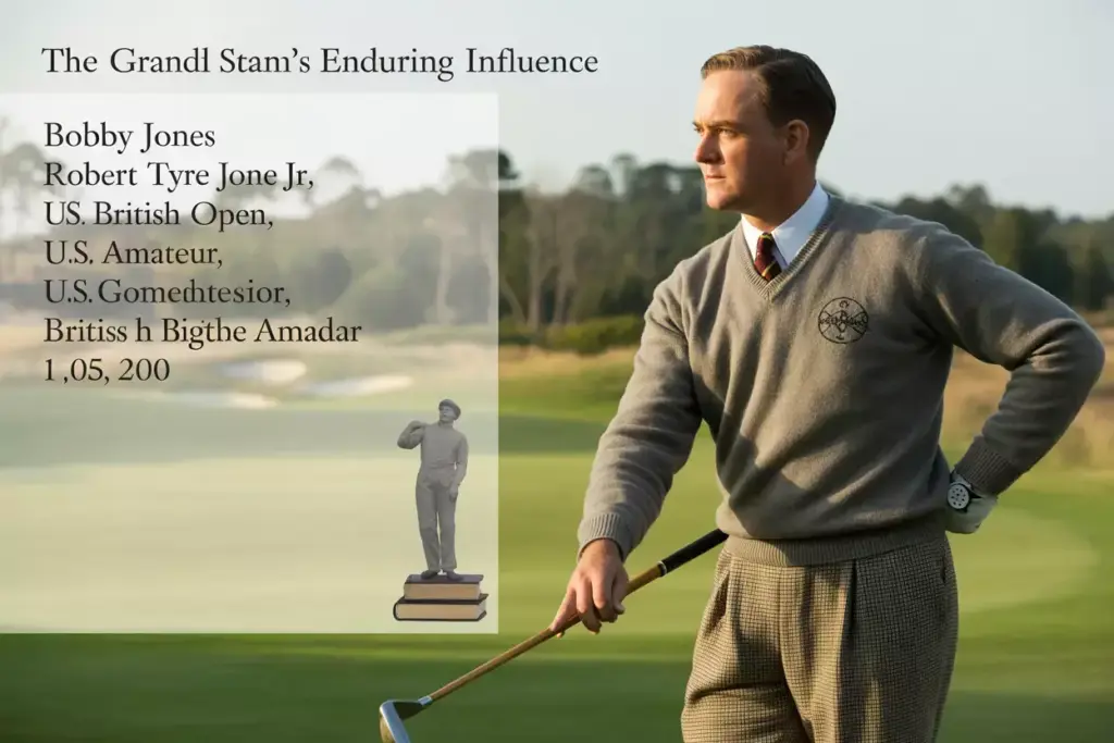 The Grand Slam Champion Bobby Jones In Vintage Golf Attire Portrait