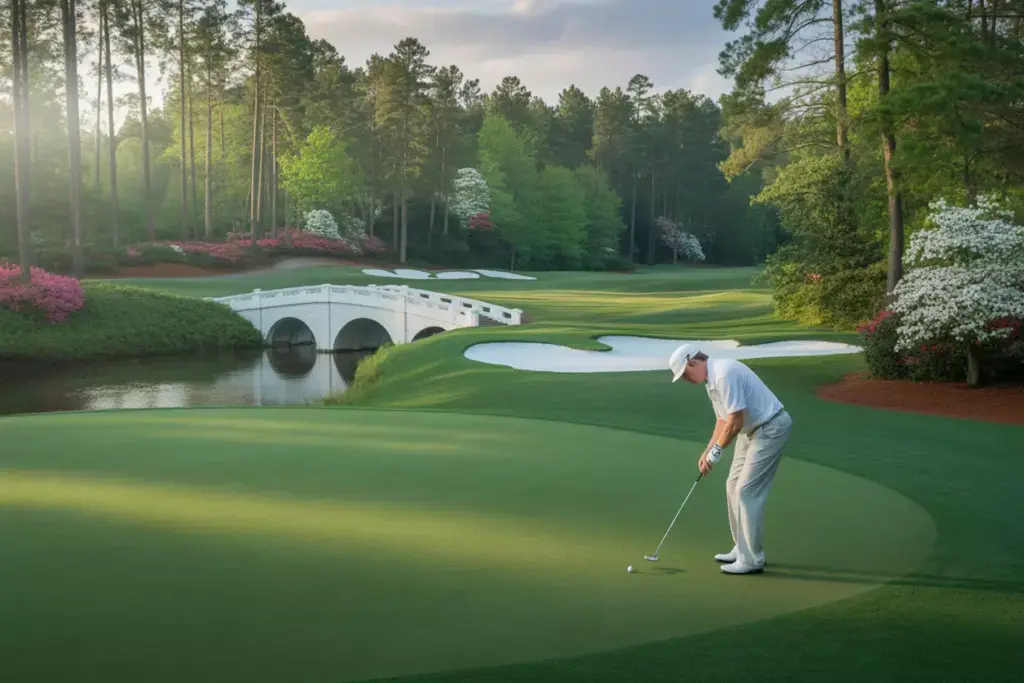 Augusta National 12Th Hole Amen Corner Azaleas Dogwoods Spring Golden Hour