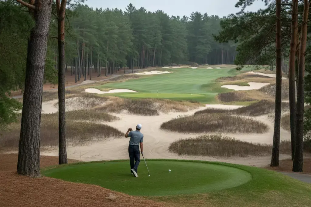Pine Valley 5Th Hole Par Three Sandy Waste Area Pine Barrens Challenge