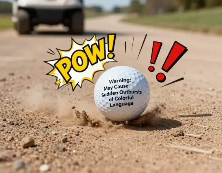 Featured Warning May Cause Outbursts Language Golf Ball Comic Bounce
